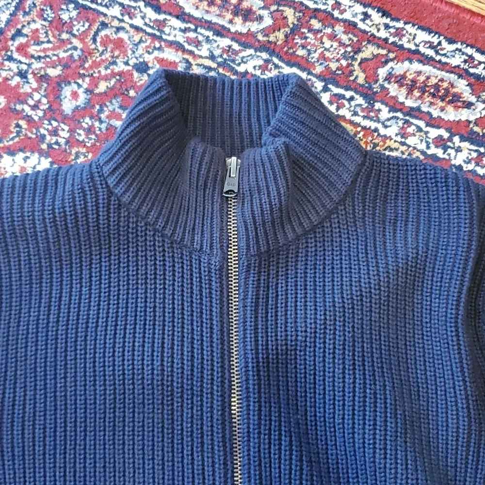 GAP Mockneck Sweater Jacket 100% Cotton - Picture 15 of 16